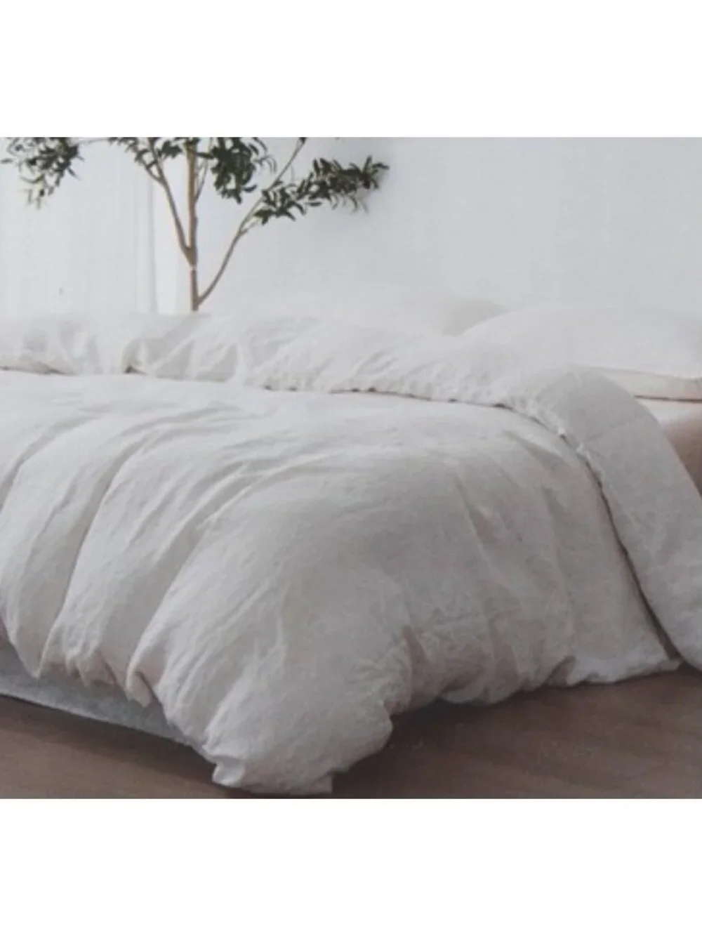BROOKS BROTHERS Linen Blend Washed Duvet Set